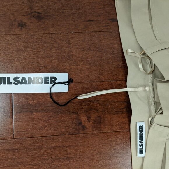Jil Sander women's beige pants in size 38 cotton mix - Picture 6 of 8